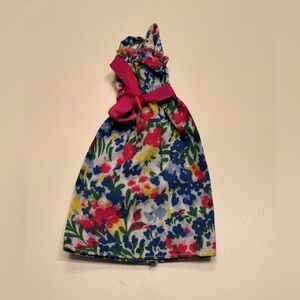 vintage 1987 Barbie "Pretty Choices" floral midi dress #4128.